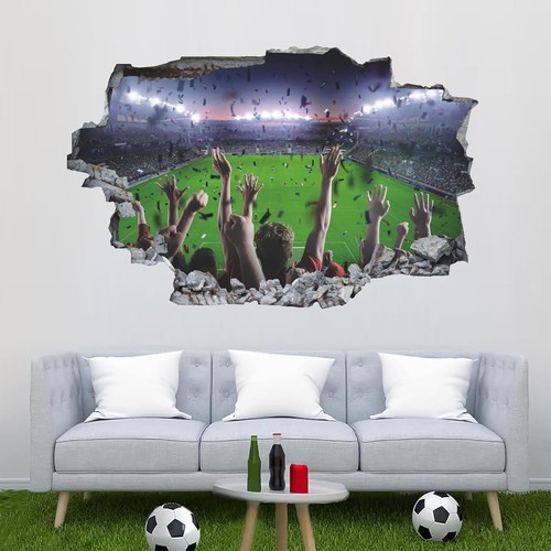 Fußball wandtattoo - 3d,