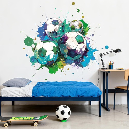 Fußball wandtattoo - fußball, 3d