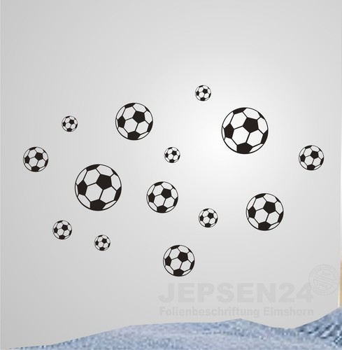 Fussball wandtattoo - 14,