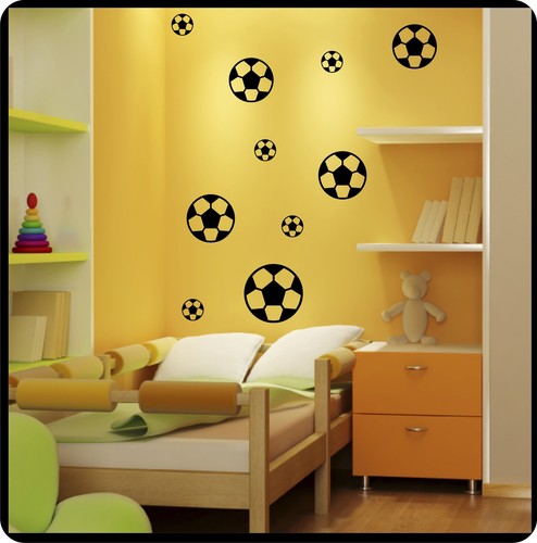 Wandtattoo fussball aufkleber - wandtattoo,