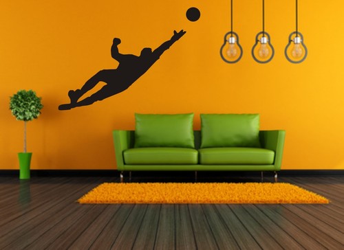 Fußball torhüter wandtattoo - fußball,