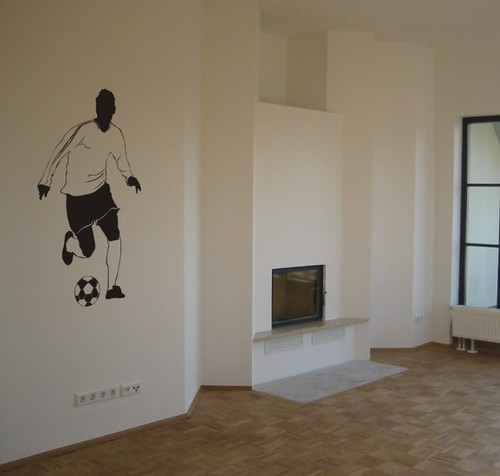 Wandtattoo fußball dribbling - wandtattoo,