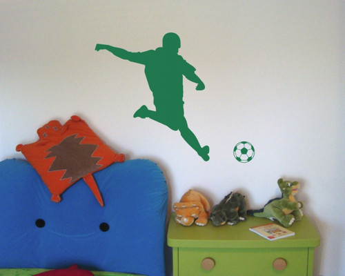Wandtattoo fußballspieler - wandtattoo,