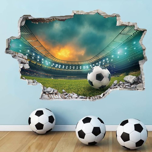 Wandtattoo fussball arena - 3d,
