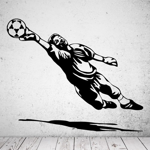 Wandtattoo fussball torwart - wandtattoo,