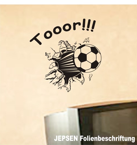 Fussball wandtattoo aufkleber - fussball,