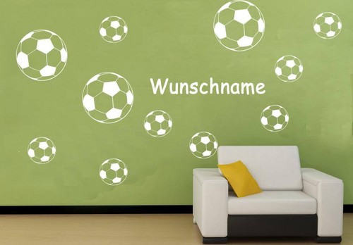 Wandtattoo fussball fußball - wandtattoo,