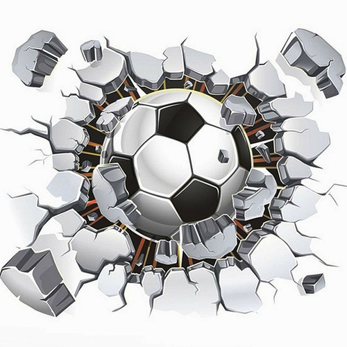 Fußball wandtattoo - fußball,