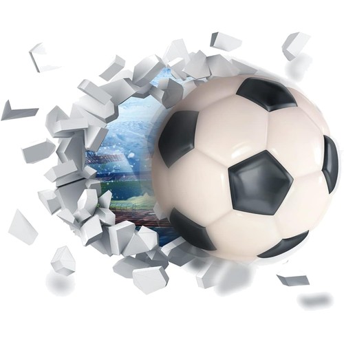 Wandtattoo fußball - 3d,