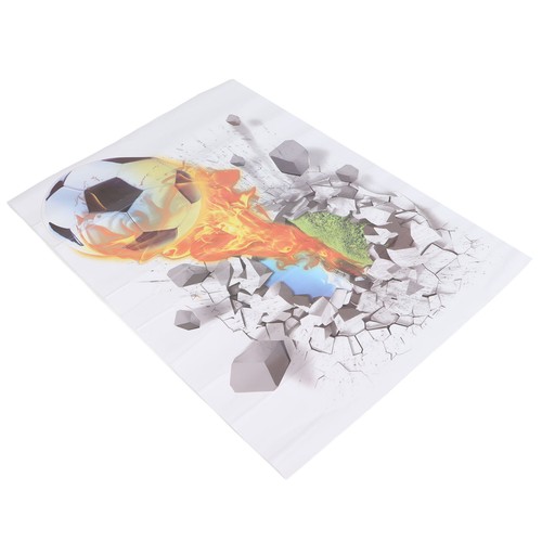Wandtattoo fußball - 3d,