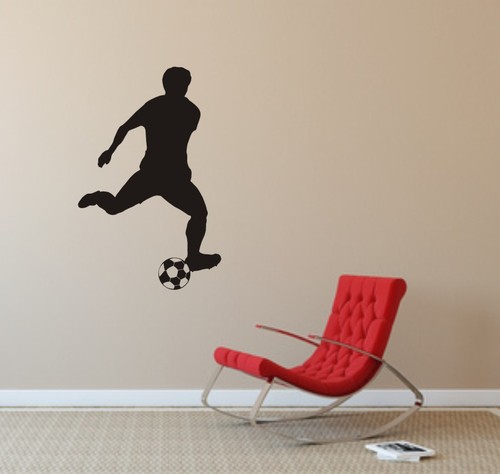 Wandtattoo fußballer im - ,